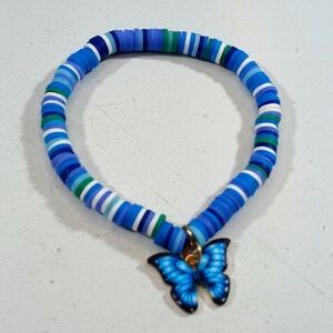 Handmade Multicolored Clay Bead Bracelet Jewelry 295
